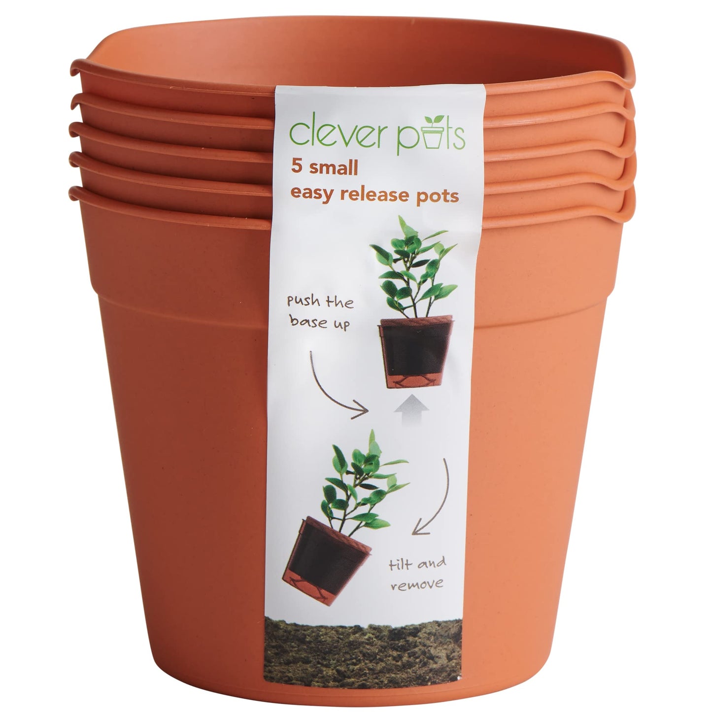 Easy Release Pot 9.6cm - Pack 5 - Clever Pots