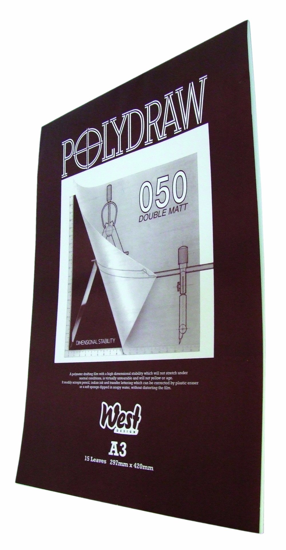 Polydraw Drafting Pad 50m A3 15 Sheets