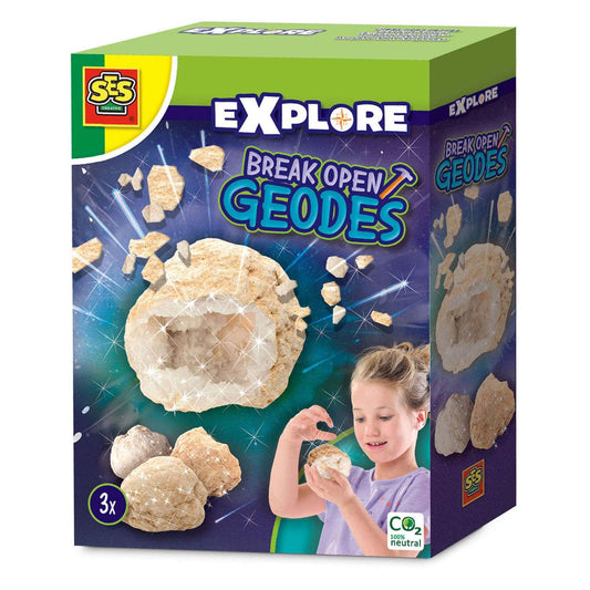 Break open geodes