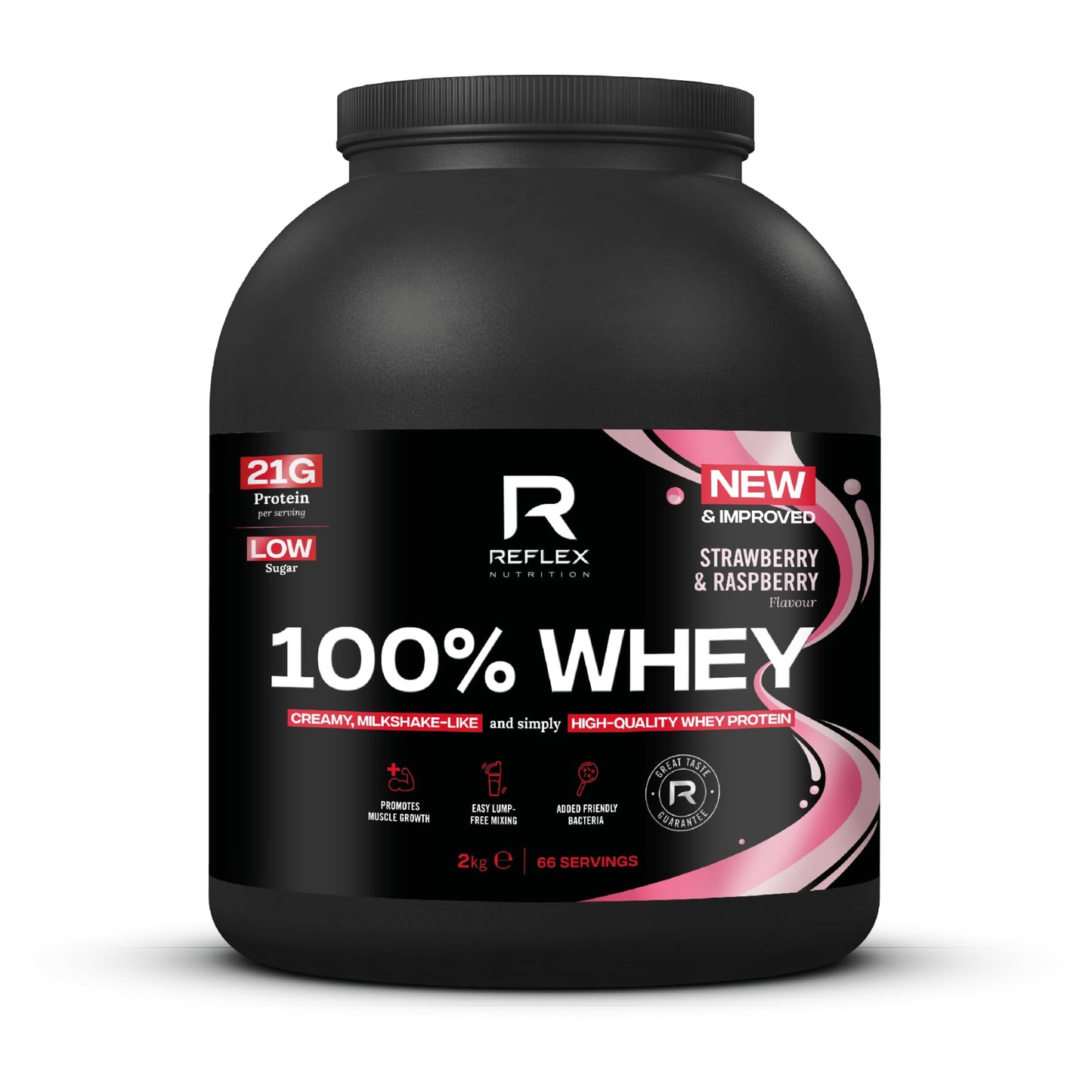 Reflex Nutrition 100% Whey 2kg Strawberry & Raspberry