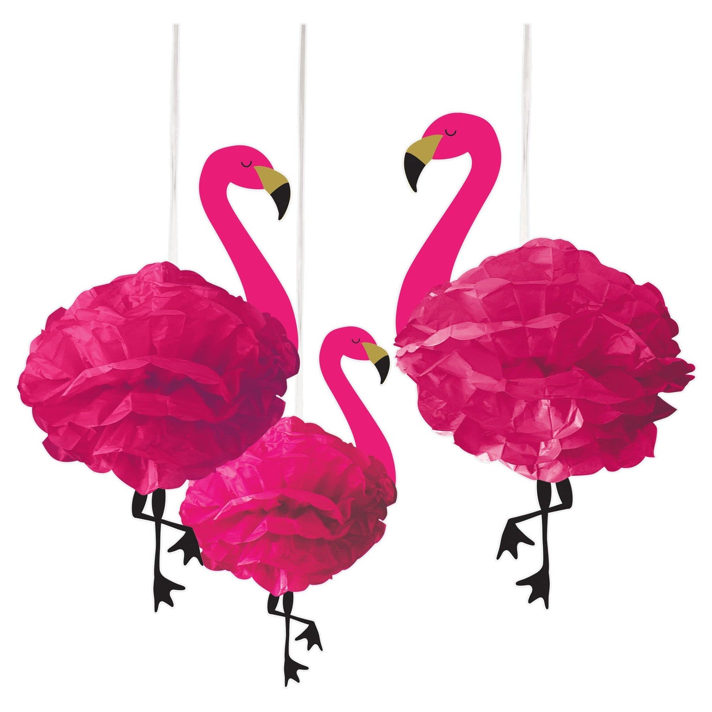 DECO FLUFFY FLAMINGO