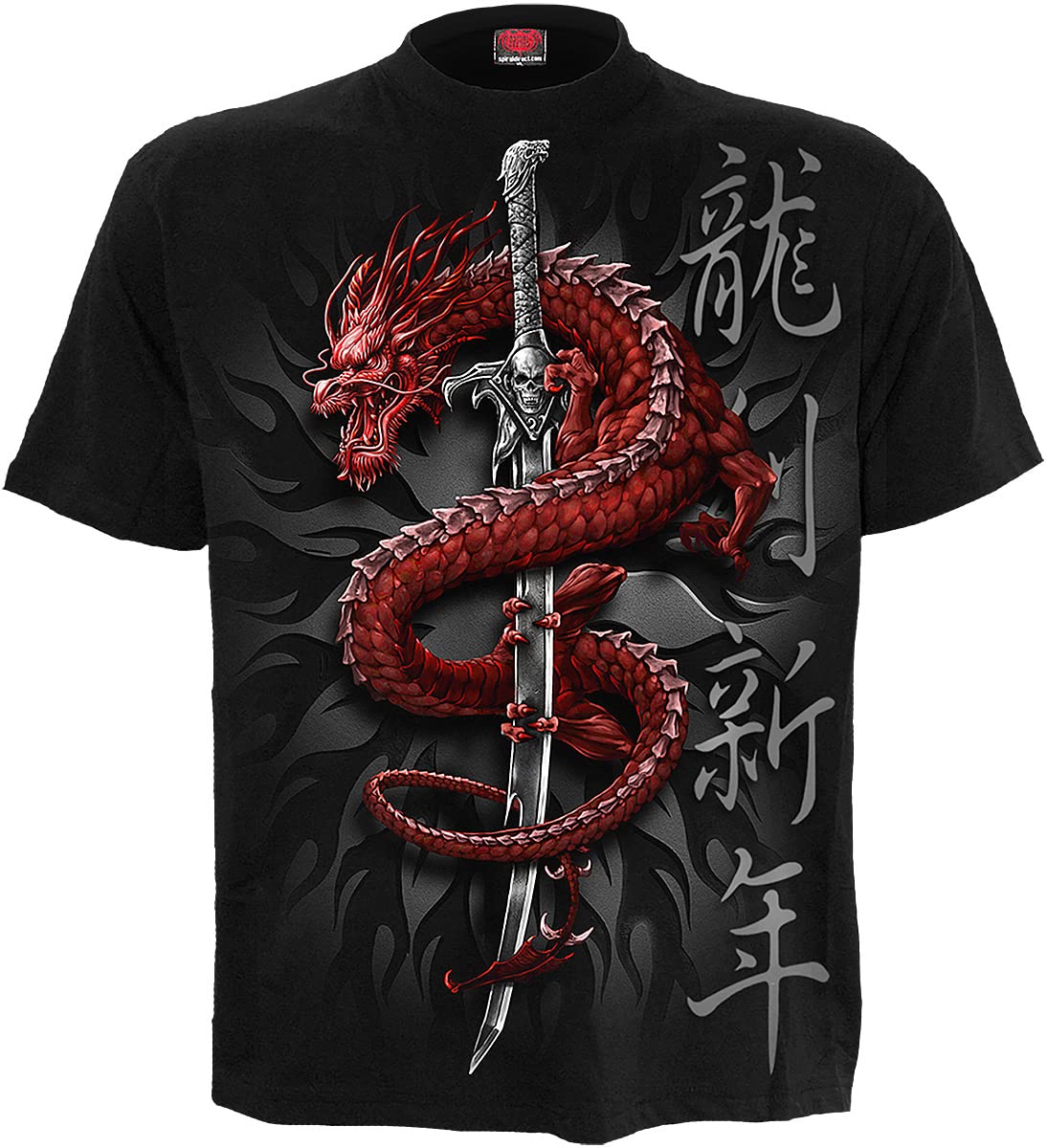 ORIENTAL DRAGON - T-Shirt Black - XXL