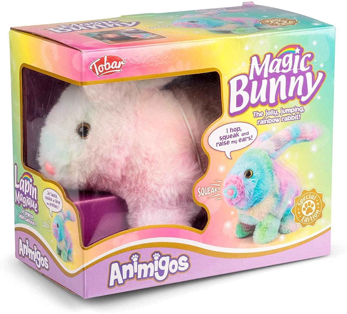 ANIMIGOS MAGIC RAINBOW BUNNY RABBIT