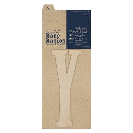 Adhesive Wooden Letter Y (1pc)