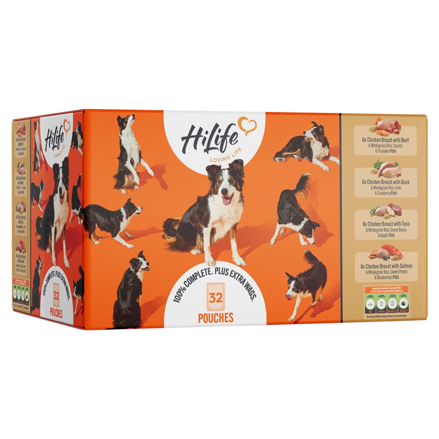 PACK OF 1 - Hilife It's Only Natural Dog Pouch The Marketplace One Multipack 32x150g