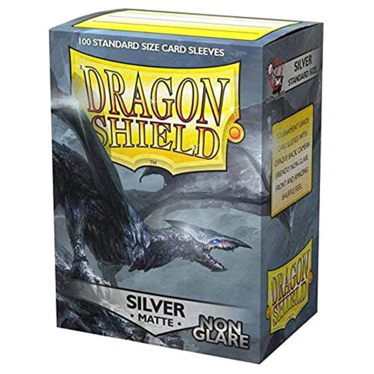 CDU Dragon Shield Matte NonGlare - Silver (100 ct.) In Box