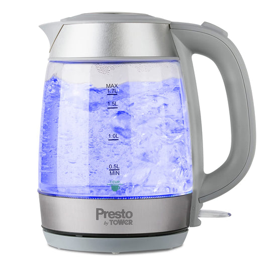 Presto 1.7L Electric Kettle - Grey 2200w - Tower