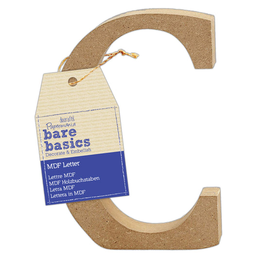 MDF Letter (1pc) - Bare Basics - C