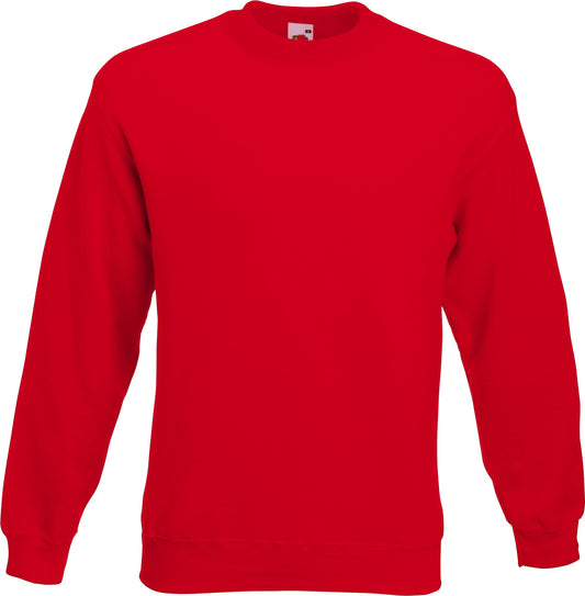 FOTL Mens Classic Set-In Sweatshirt - Red - 2XL