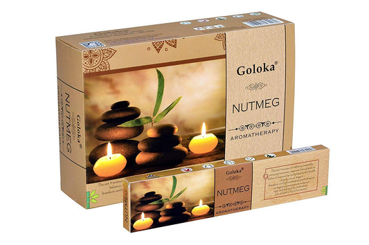 Goloka Aromatherapy Nutmeg Incense Sticks