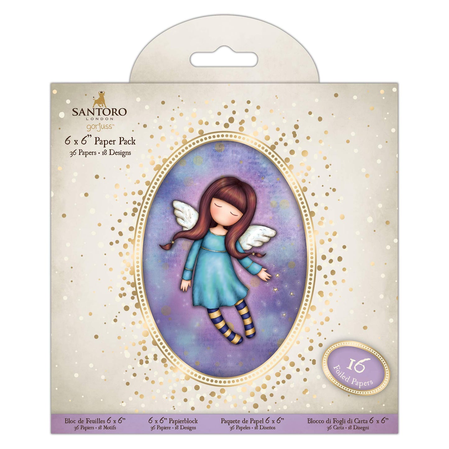 6 x 6 Paper Pack (36pk) - Santoro - Bound For Heaven