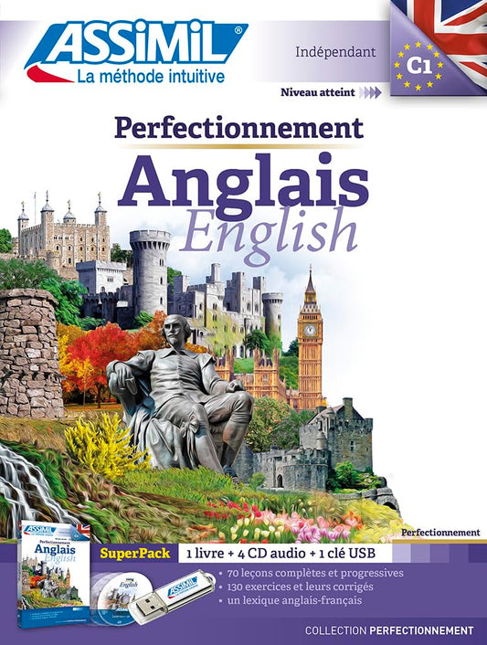 Perfectionnement Anglais (superpack USB: book+CD mp3+cl USB) -  - Anthony Bulger - Educational