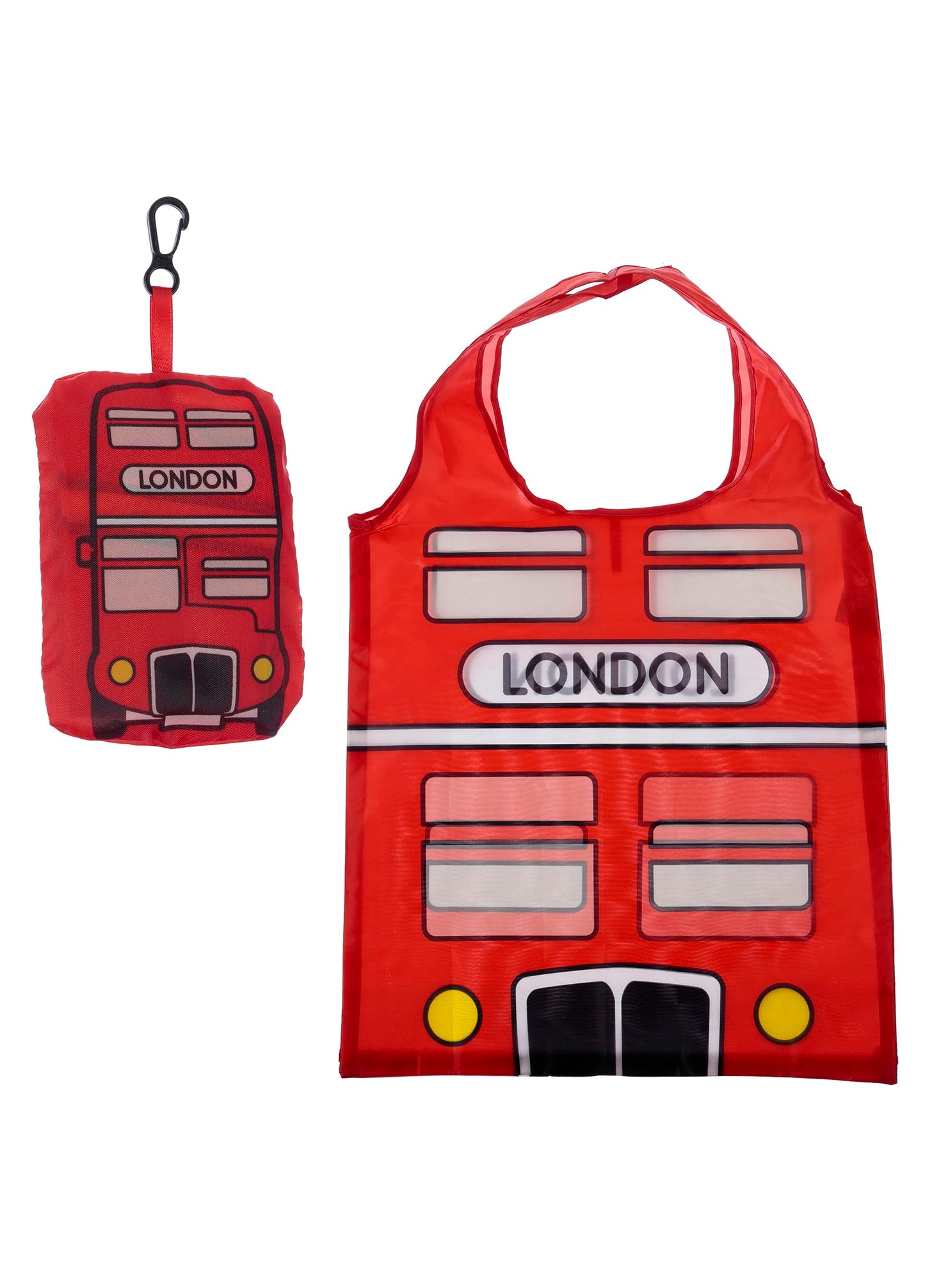 Foldable Reusable Shopping Bag - London Icons London Bus