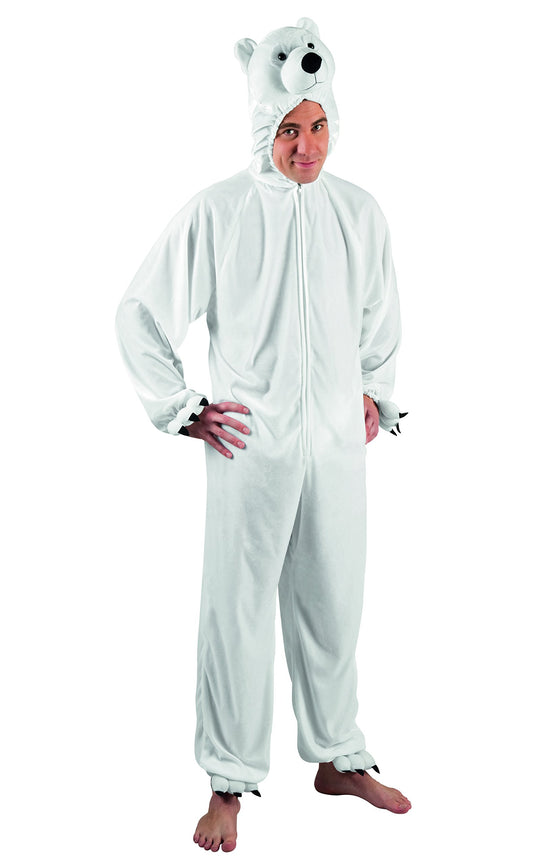 Pc. Adult costume Polar bear plush (max. 1,80 m)