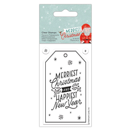 Clear Stamps - Merriest Christmas - Gift Tag