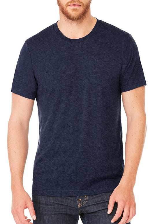 Canvas Men's Triblend S/Sleeve Tee - Solid Navy Tri Blend - XL