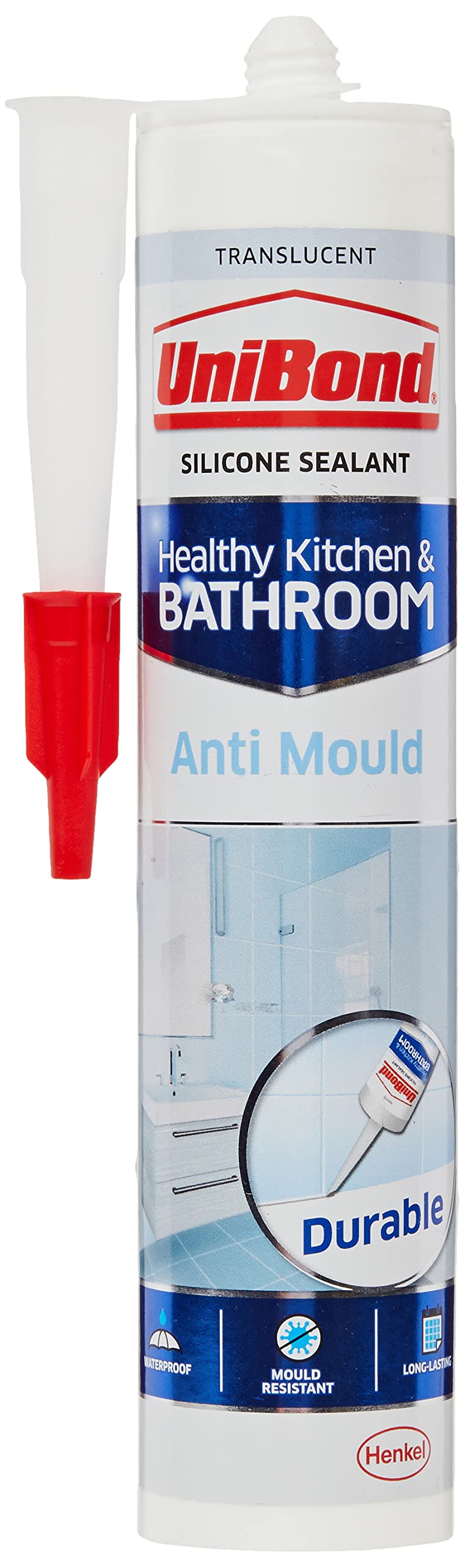 Anti-Mould Bathroom & Kitchen Sealant - Translucent - UniBond