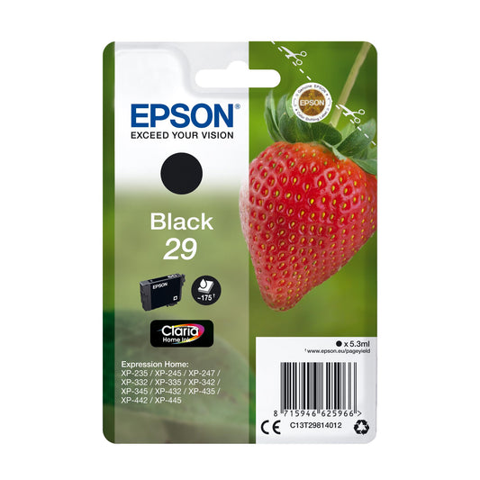 Epson 29 Black Inkjet Cartridge C13T29814012