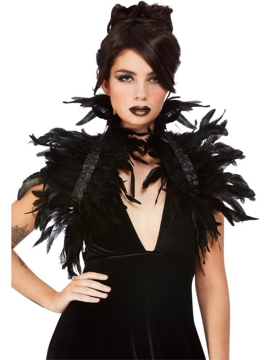 Fever Feather Bolero, with Ribbon Tie