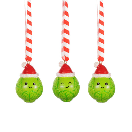 Brussel Sprout Hanging Decorations Set 3