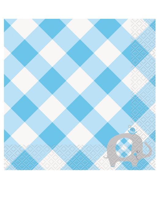 Umbrellaphants Blue Luncheon Napkins, 16ct