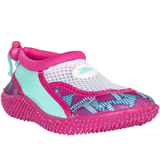 Trespass Squidette Kids Aqua Shoes - Pink Lady Print - J10