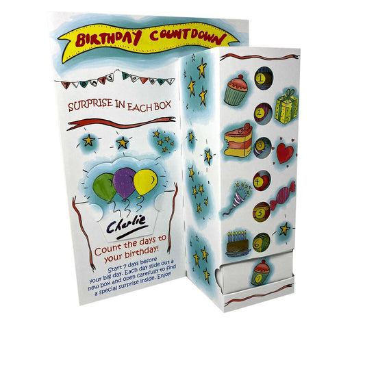 7 Days To Go Birthday Calendar Reusable