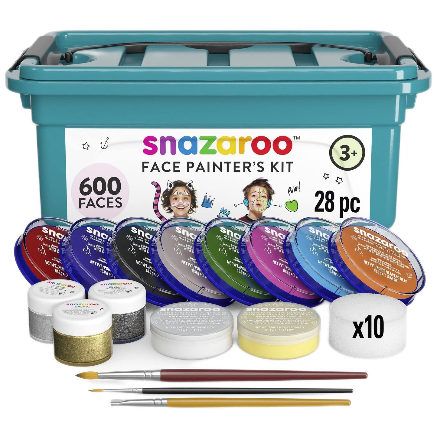 SNAZAROO FACE PAINTERS KIT