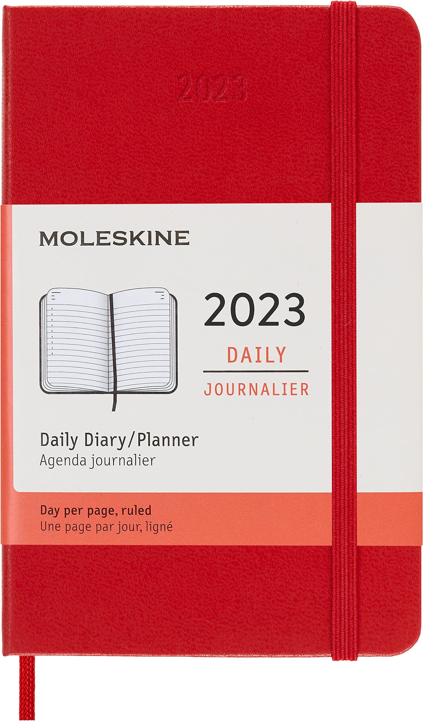 Moleskine 12-Month Daily Large Hardcover, Black