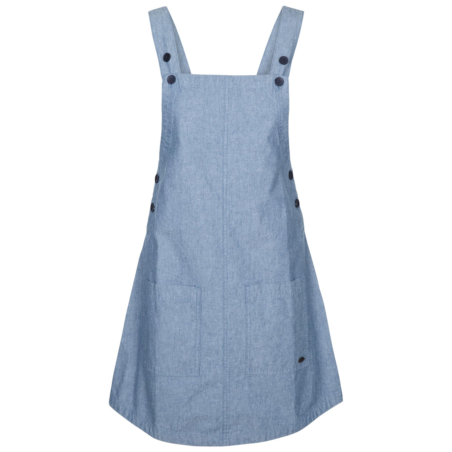 TWIRL - FEMALE CASUAL DRESS-L-NAVY CHAMBRAY