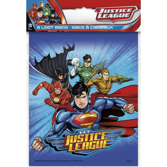 Justice League Loot Bags, 8ct
