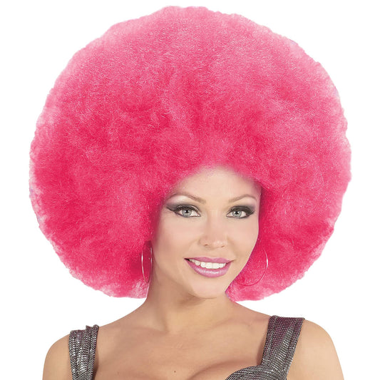 Top quality "PINK OVERSIZED AFRO WIG" in polybag -