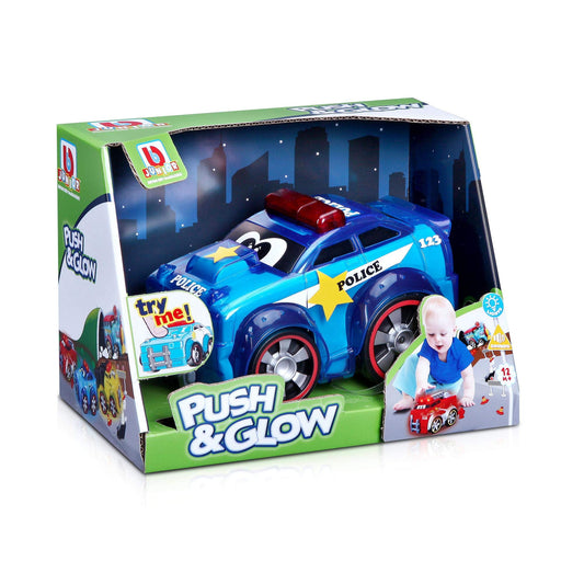 BB JUNIOR PUSH & GLOW POLICE CAR