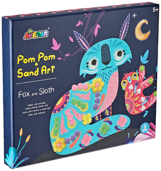 Sand & Pom Pom Art Fox & Sloth