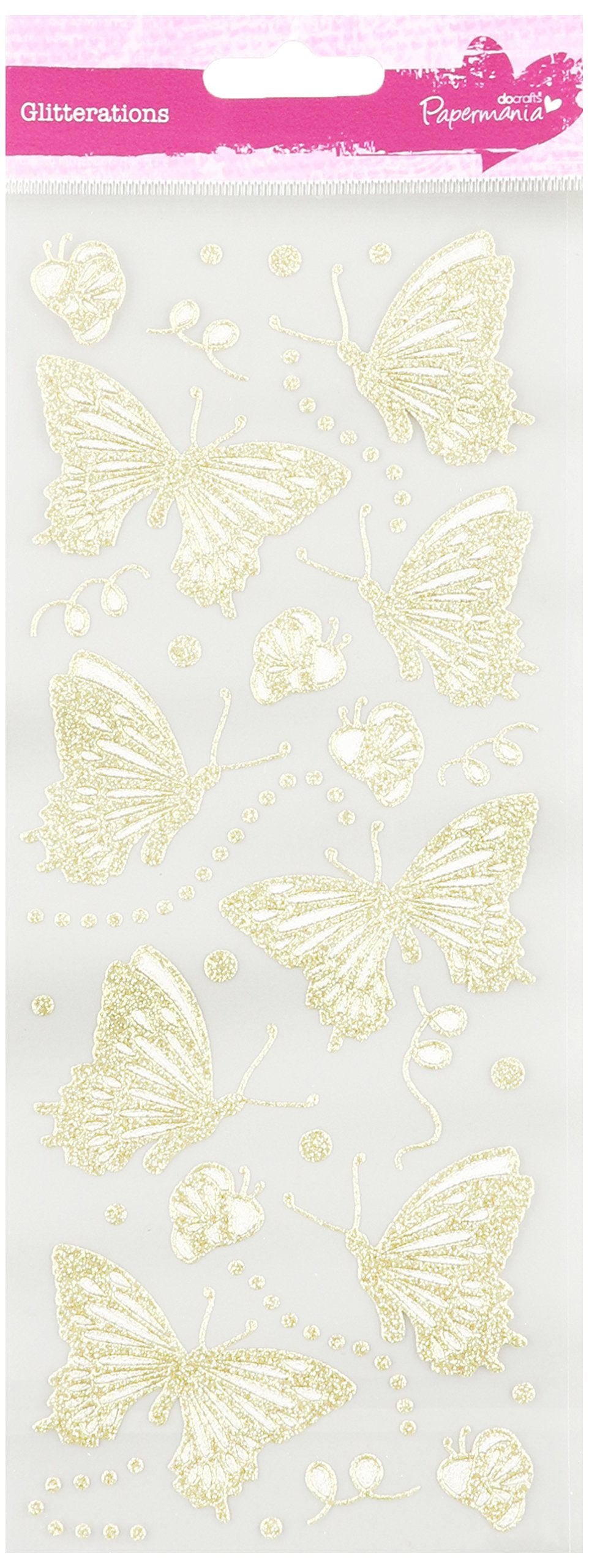 Glitterations - Butterflies - Gold
