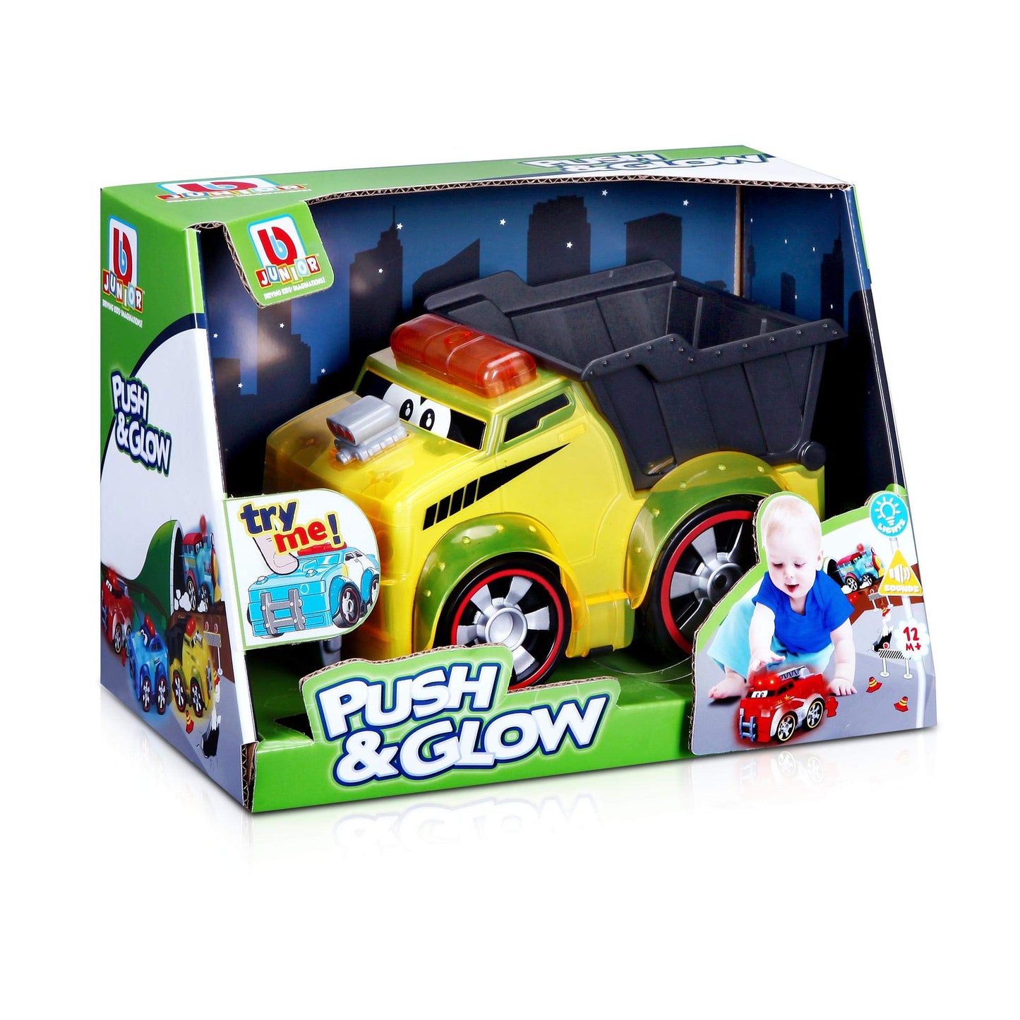 BB JUNIOR PUSH & GLOW DUMP TRUCK