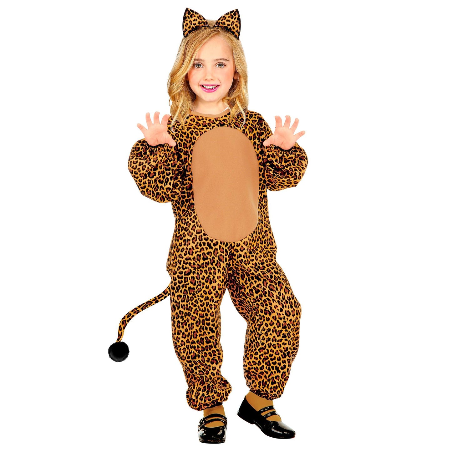 "LEOPARD" (jumpsuit, ears) - (110 cm / 3-4 Years)