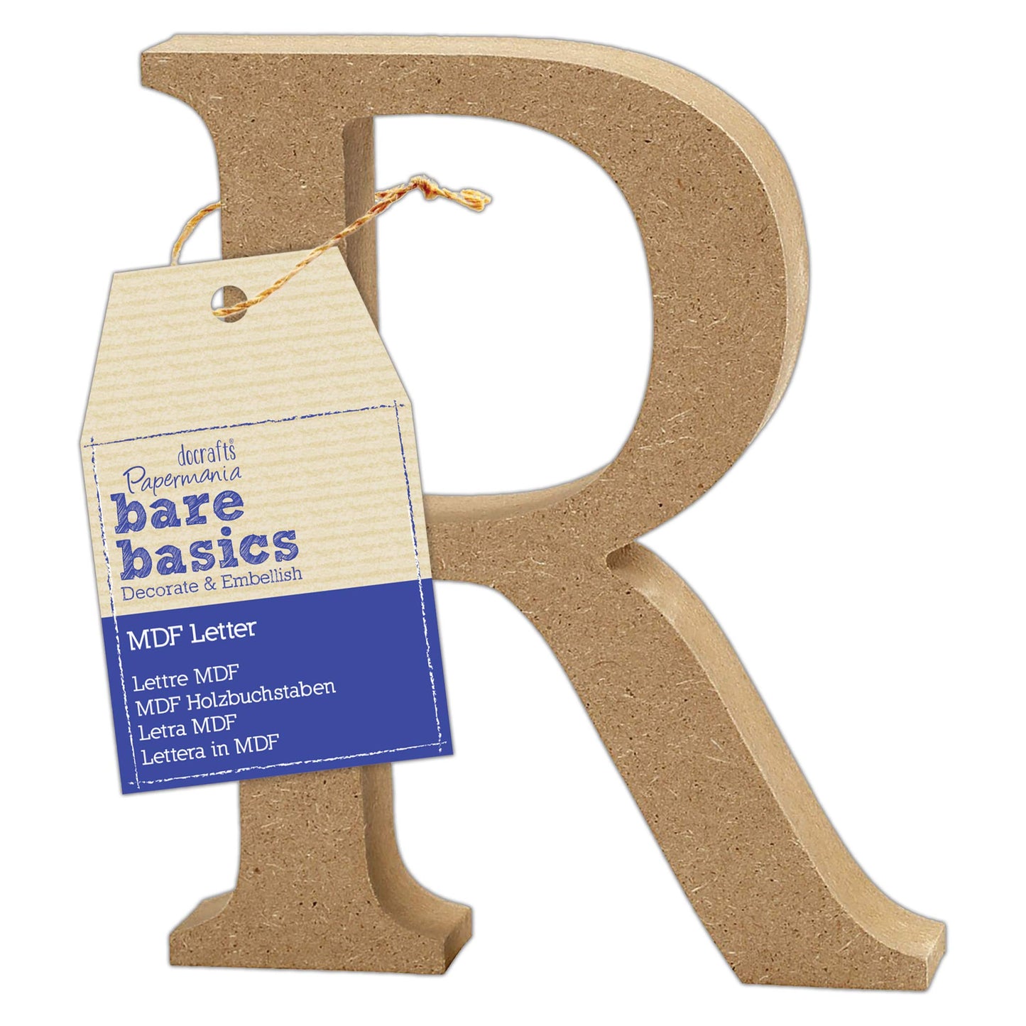 MDF Letter (1pc) - Bare Basics - R