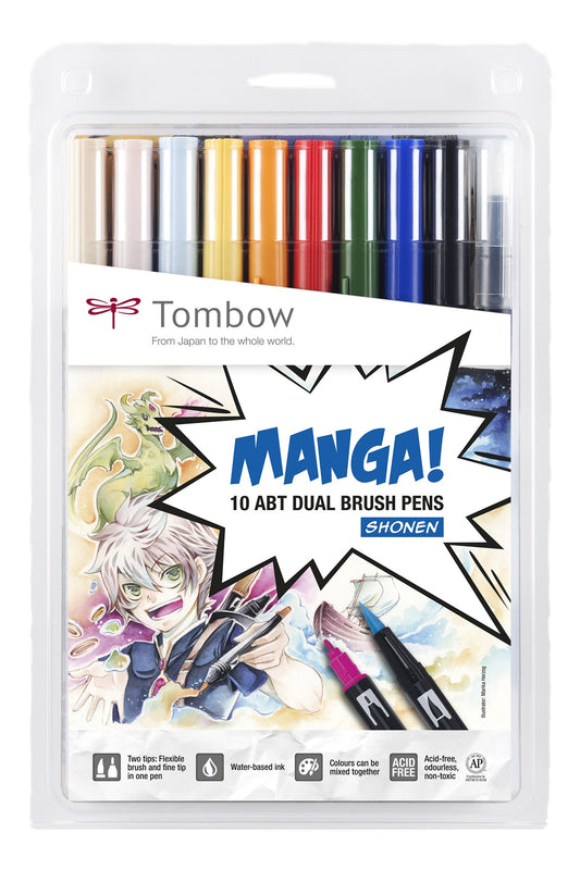 Tombow ABT Set Of 10 Manga Shonen