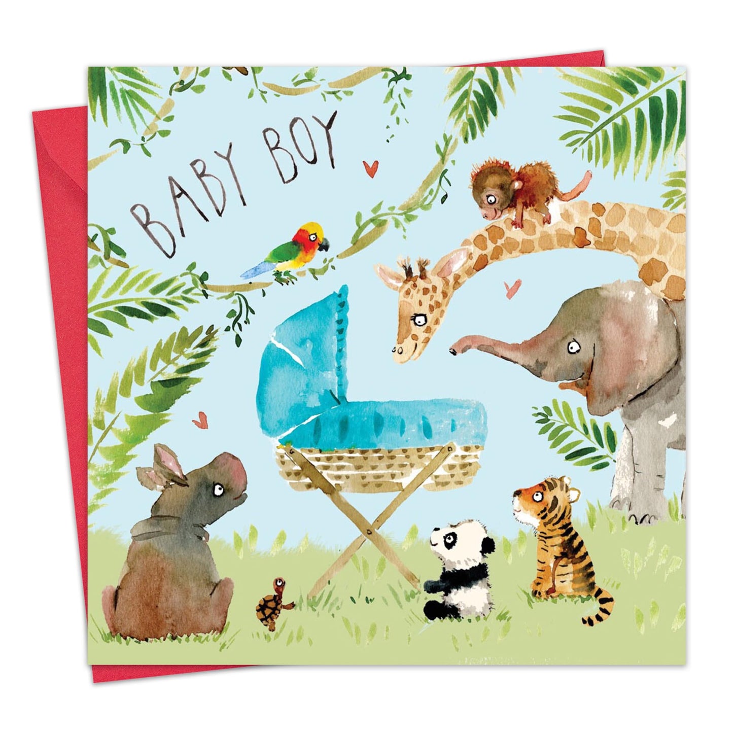 FIZZLE POP CARD - NEW BABY BOY JUNGLE