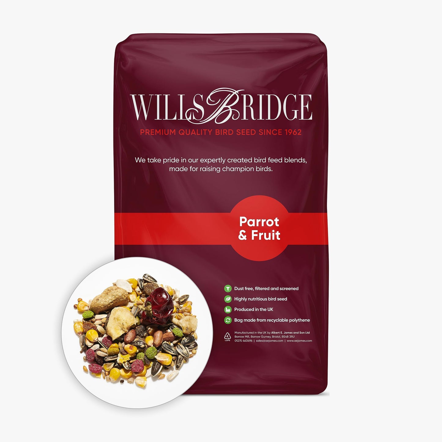 PACK OF 1 - Willsbridge Fruity Parrot Mix 12.5kg