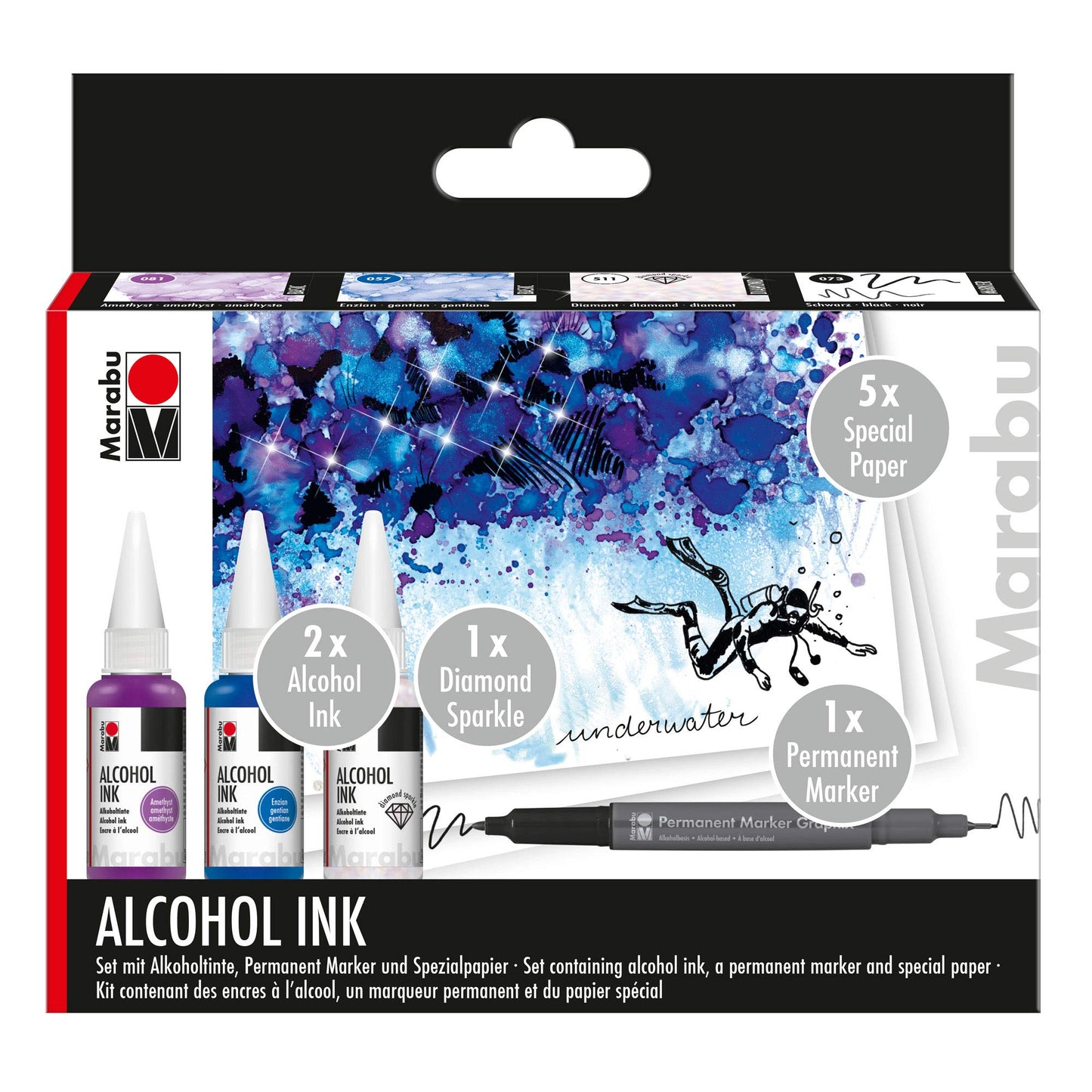 Marabu Alcohol Ink set UNDERWATER