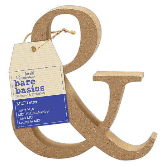 MDF Letter (1pc) - Bare Basics - &