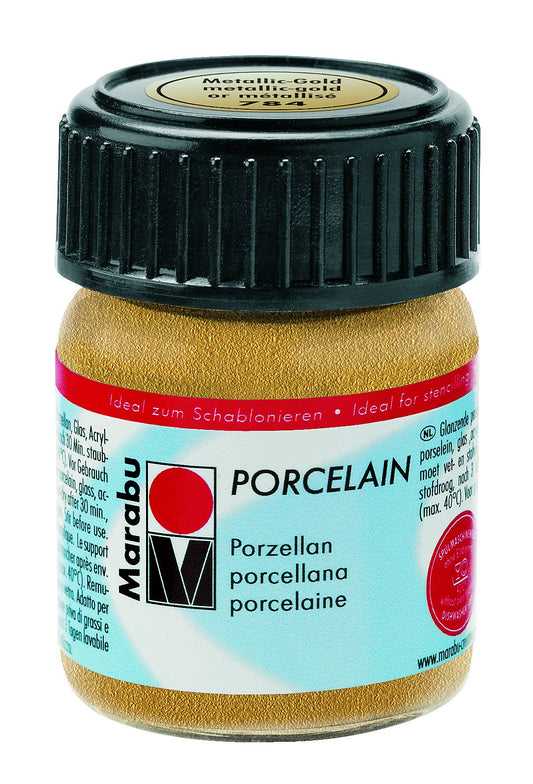 Porcelain Effekte 15ml Metallic Gold