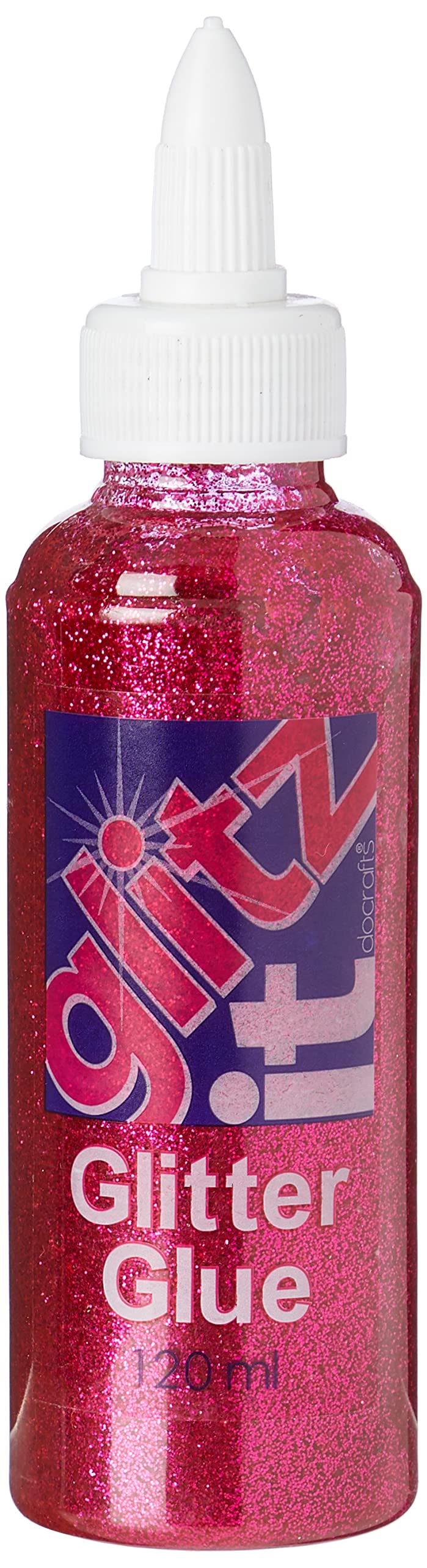 Glitter Glue (120Ml) - Fuchsia