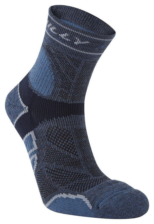 Hilly Socks, Trail - Anklet - Max Cushioning, Marine/Navy L