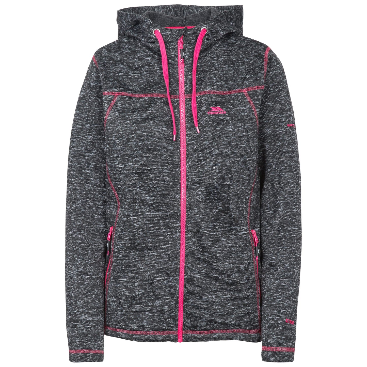 ODELIA B - FEMALE FLEECE AT300-XXL-BLACK MARL