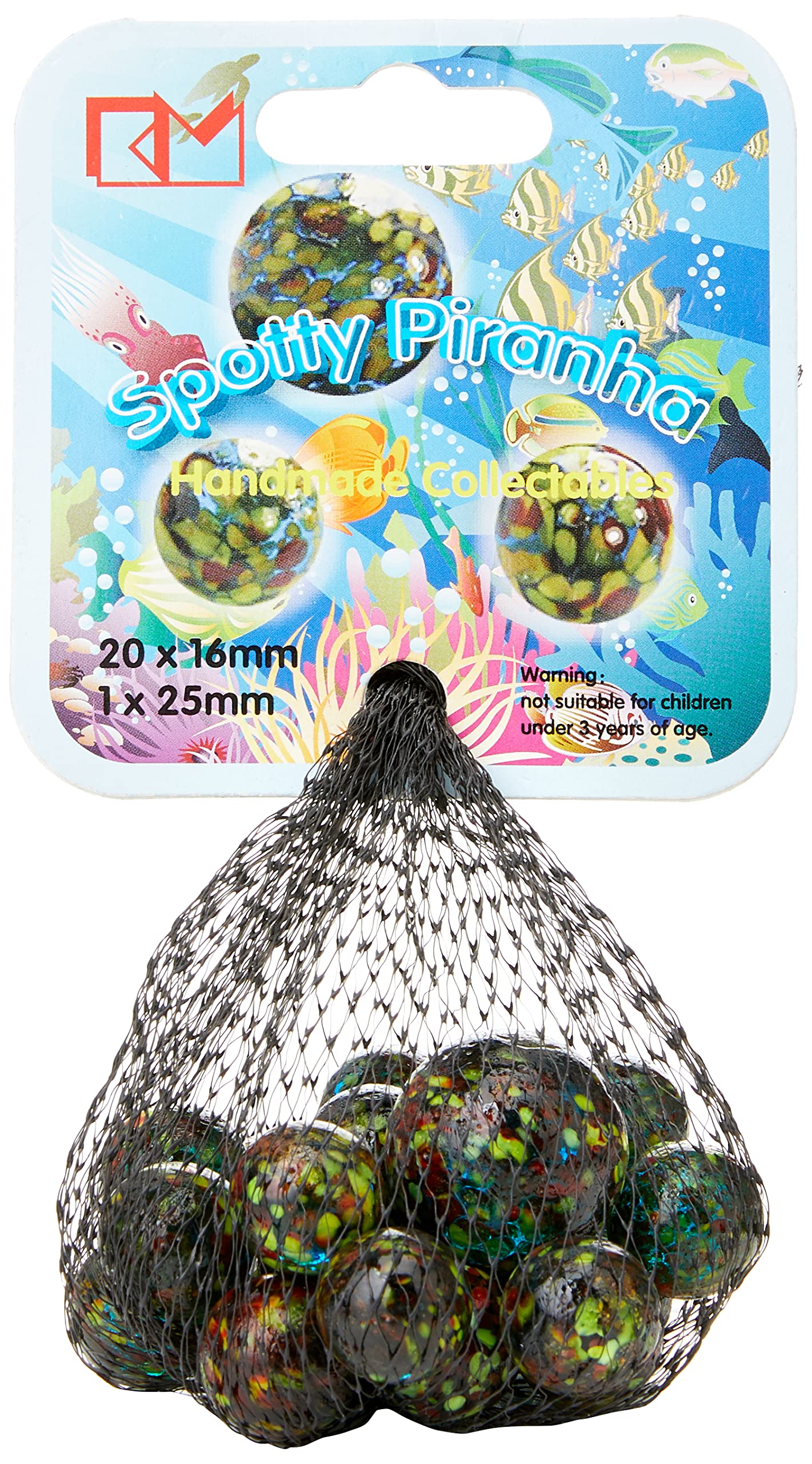 Spotty Piranha - Handmade Marbles