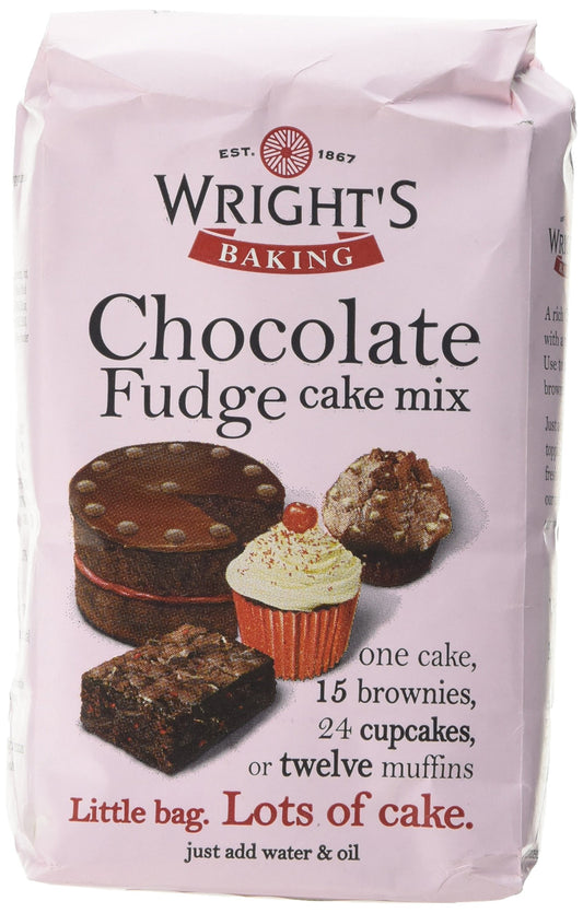 EDIBLE-WRIGHTS-CAKE MIX-CHOC FUDGE-500g - BOX OF 1