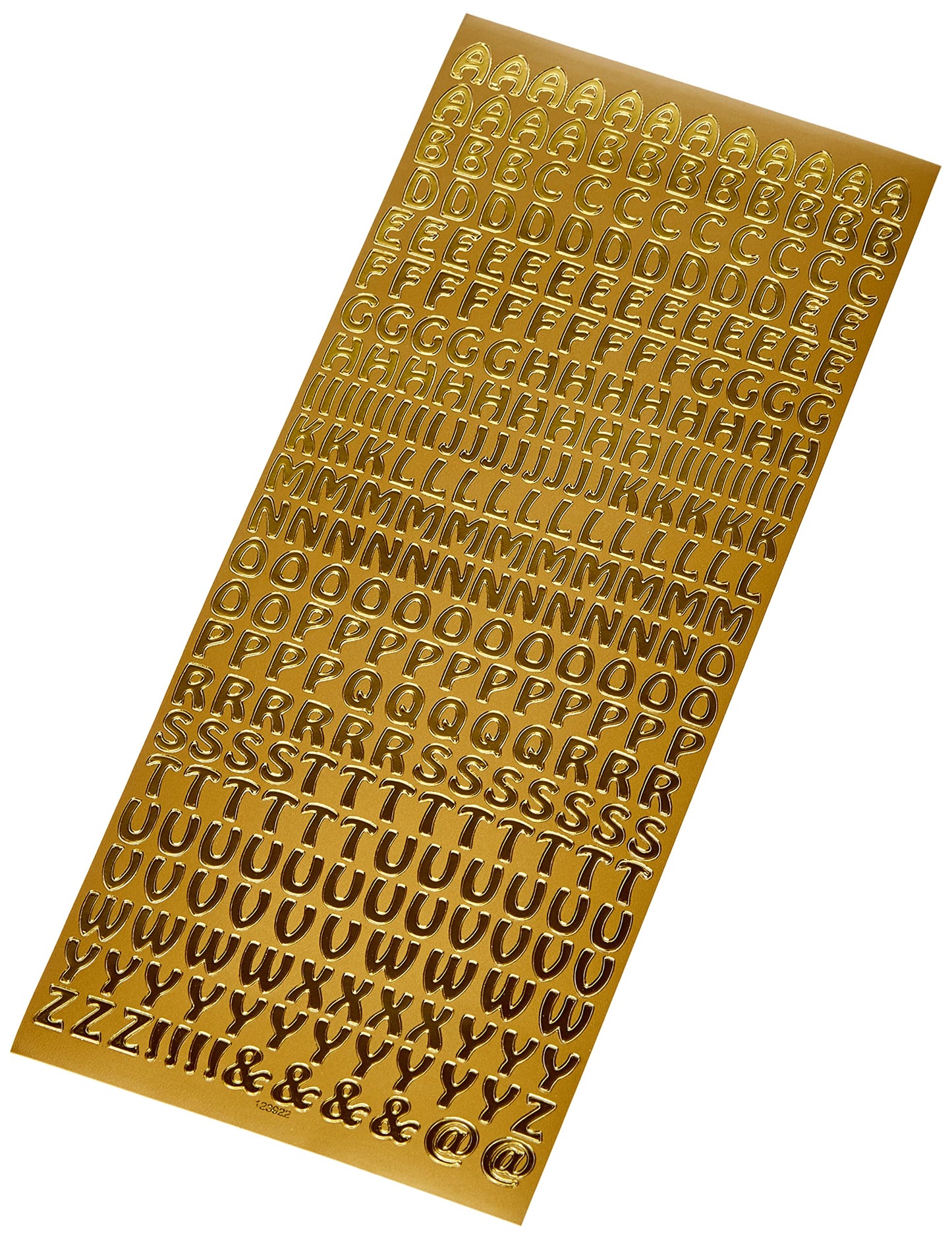 Outline Stickers - Capital Letters - Gold